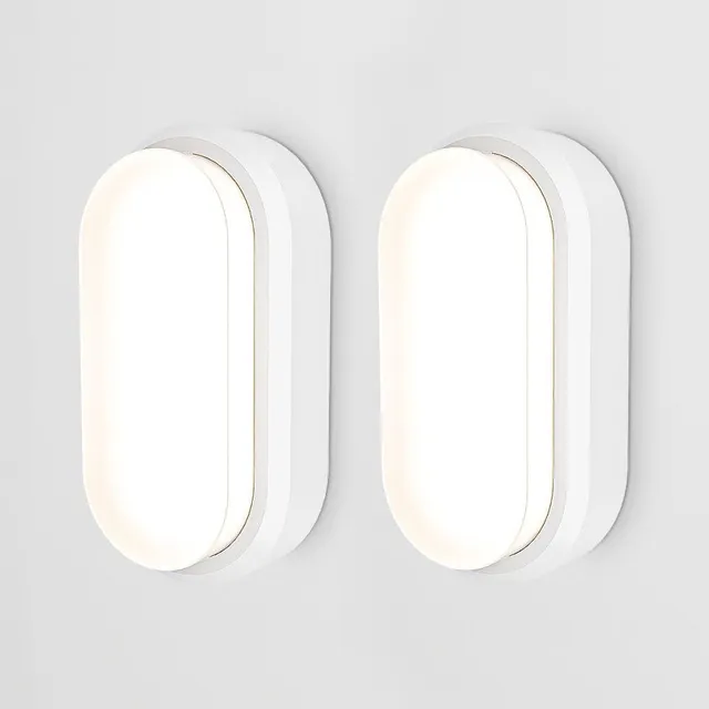 Hoftronic C-Series LED Kellerlampe oval 18W 2er Set IP54