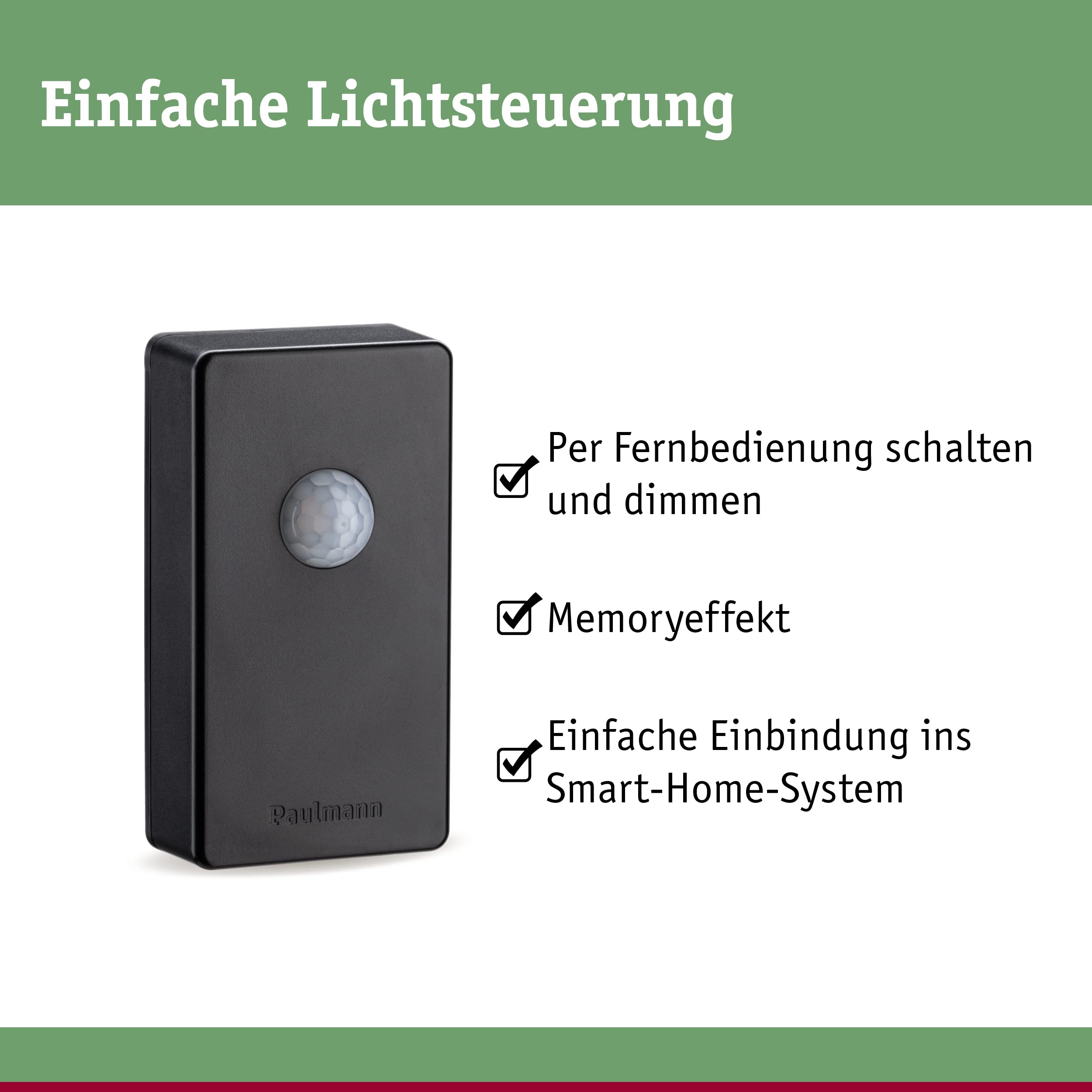 Paulmann Plug & Shine 18012 Sensor IP44 anthrazit Zigbee