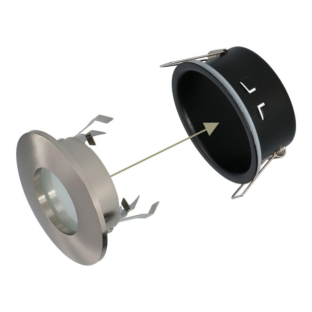 Hoftronic LED Einbaustrahler IP44 6er Set 6000K wasserdicht