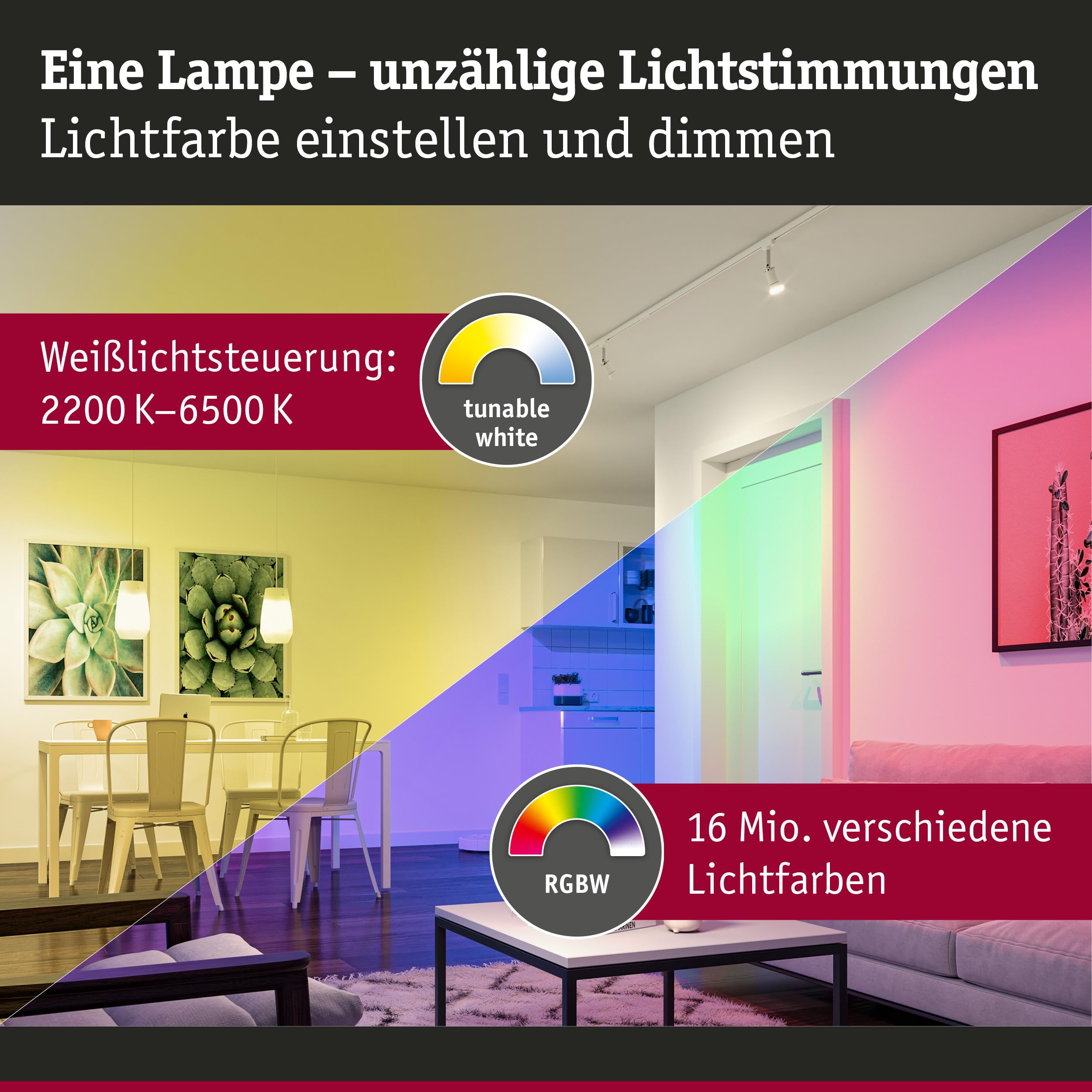Paulmann Standard 29151 Smart LED Birne E27 RGBW 1055lm