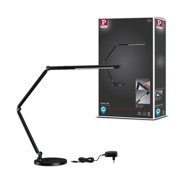 Paulmann FlexBar 78912 Schreibtischleuchte LED schwarz dimmbar