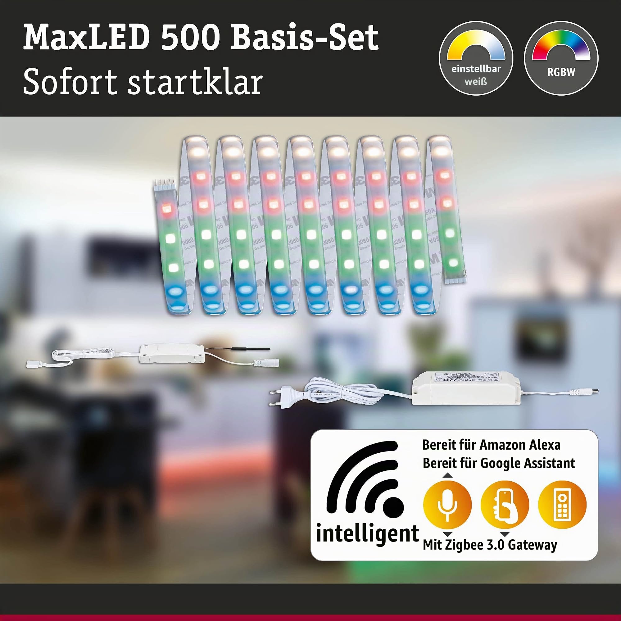 Paulmann MaxLED 500 Basisset 3 m RGBW Zigbee IP44
