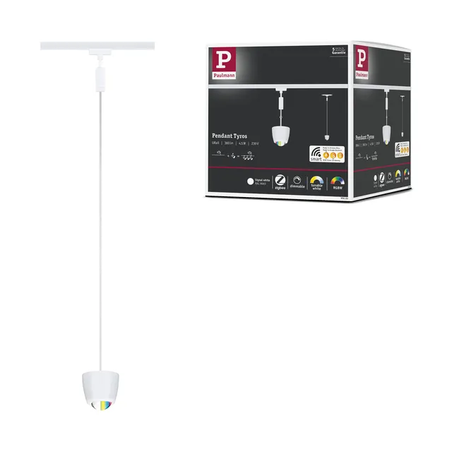 Paulmann URail 95683 Tyros Pendel Signalweiß RGBW